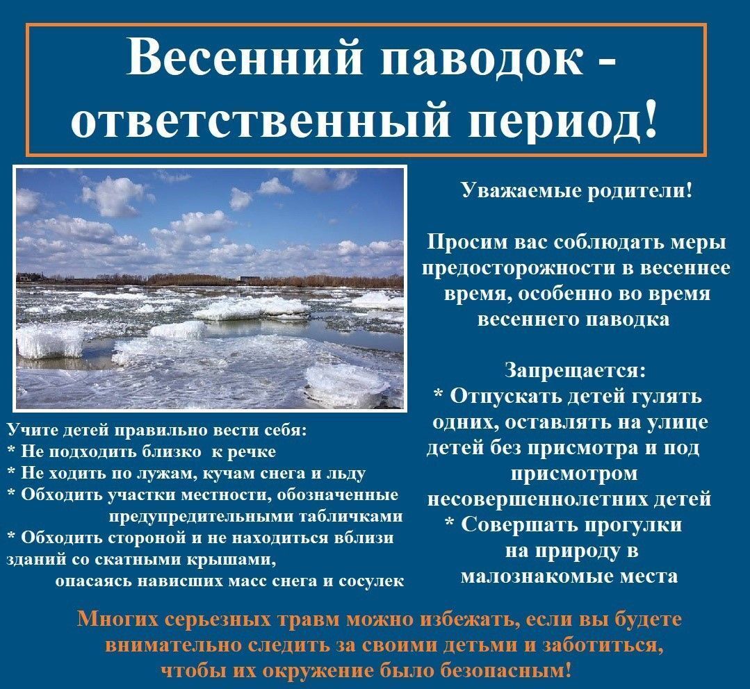 Некоторые меры предосторожности в весеннее время.